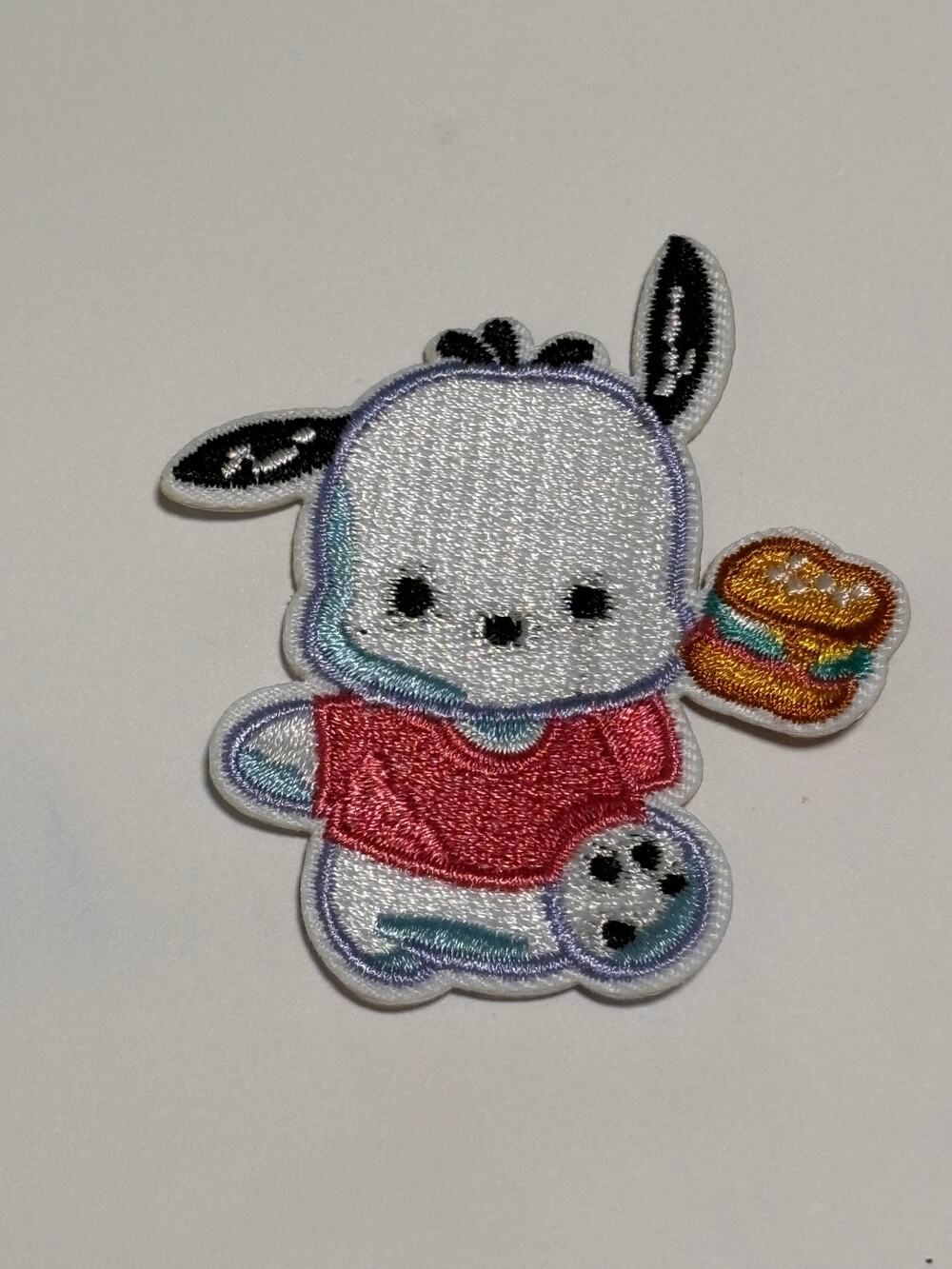 Hello Kitty Sanrio Characters Style Iron Patch Clothing Pochacco Hamburger